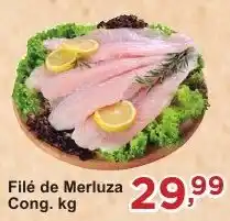 Rossi Supermercado Filé de Merluza Cong.kg oferta