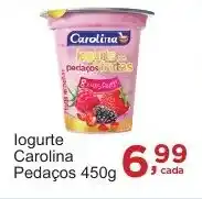 Rossi Supermercado Iogurte Carolina Pedaços 450g oferta