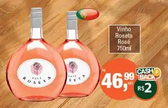 Alvorada Supermercados Vinho Roseta Rosé 750ml oferta