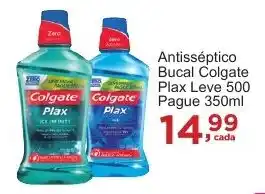 Rossi Supermercado Antisséptico Bucal Colgate Plax Leve 500 Pague 350ml oferta