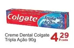 Rossi Supermercado Creme Dental Colgate Tripla Ação 90g oferta