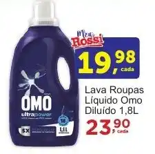 Rossi Supermercado Lava Roupas Líquido Omo Diluído 1,8L oferta