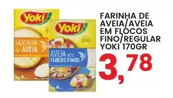 Federzoni Supermercados FARINHA DE AVEIA/AVEIA EM FLOCOS FINO/REGULAR YOKI 170GR oferta