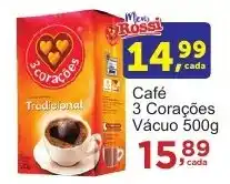 Rossi Supermercado Café 3 Corações Vácuo 500g oferta