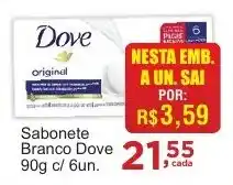 Rossi Supermercado Sabonete Branco Dove 90g c/ 6un. oferta