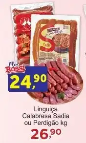 Rossi Supermercado Linguiça Calabresa Sadia ou Perdigão kg oferta