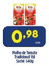 Molho de Tomate Tradicional Val sache 2kg