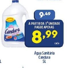 Arena Atacado Agua Sanitaria Candura 5L oferta