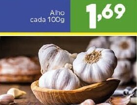 Arena Atacado Alho cada 100g oferta