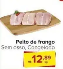 Carrefour Peito de frango Sem osso, Congelado oferta