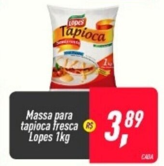 Frangolândia Massa para Tapioca Fresca Lopes 1kg oferta