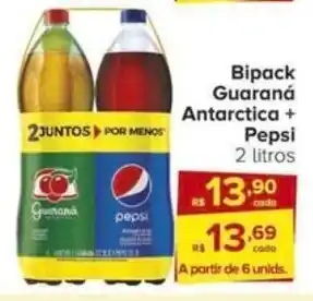 Carrefour Bipack Guaraná Antarctica + Pepsi 2 litros oferta