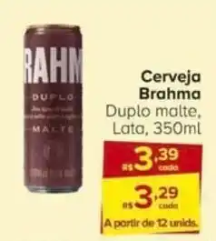 Carrefour Cerveja Brahma Duplo malte, Lata, 350ml oferta