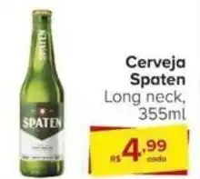 Carrefour Cerveja Spaten Long neck, 355ml oferta