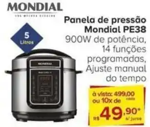 Carrefour MONDIAL Panela de pressão Mondial PE38 900W oferta