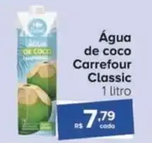 Carrefour Água de coco Carrefour Classic 1 litro oferta