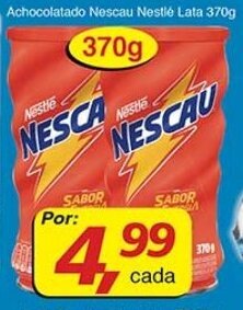 Supermercados Guanabara Achocolatado Nescau Nestle Lata 370g oferta