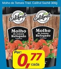 Supermercados Guanabara Molho de Tomate Trad. Califrut Sache 300g oferta