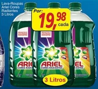 Supermercados Guanabara Lava-roupas Ariel Cores Radiantes 3L oferta