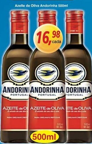 Supermercados Guanabara Azeite de Oliva Andorinha 500ml oferta