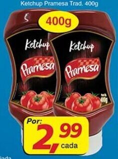 Supermercados Guanabara Ketchup Pramesa Trad. 400g oferta