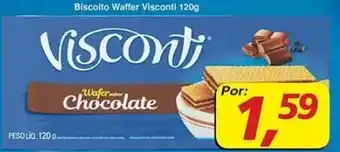 Supermercados Guanabara Biscoito Waffer Visconti 120g oferta