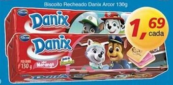 Supermercados Guanabara Biscoito Recheado Danix Arcor 130g oferta