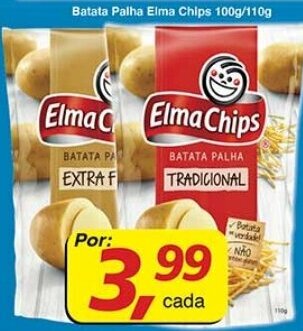 Supermercados Guanabara Batata Palha Elma Chips 100g/110g oferta