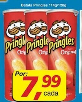 Supermercados Guanabara Batata Pringles 114g/120g oferta