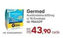 Drogal Germed - acetilcisteína 600mg c/16 envelope oferta