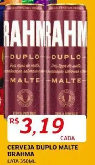 Assaí Atacadista CERVEJA DUPLO MALTE BRAHMA LATA 350ML oferta