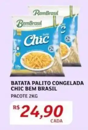 Assaí Atacadista BATATA PALITO CONGELADA CHIC BEM BRASIL PACOTE 2KG oferta