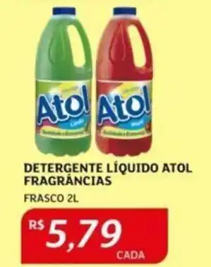 Assaí Atacadista DETERGENTE LÍQUIDO ATOL FRAGRÂNCIAS FRASCO 2L oferta