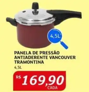 PANELA DE PRESSÃO ANTIADERENTE VANCOUVER TRAMONTINA 4.5L