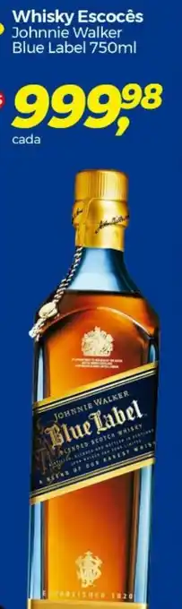 Frangolândia Whisky Escocês Johnnie Walker Blue Label 750ml oferta