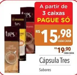 Supermercados Condor Cápsula Tres Sabores oferta