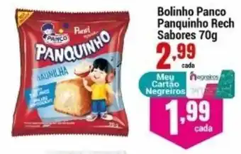 Negreiros Bolinho Panco Panquinho Rech Sabores 70g oferta