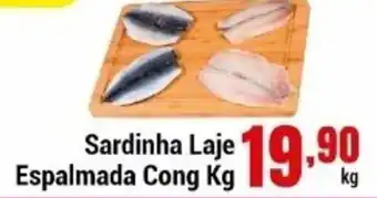 Negreiros Sardinha Laje Espalmada Cong 1kg oferta