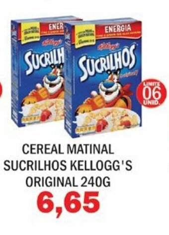 Supermercados Mendonça Cereal matinal Sucrilhos Kellogg's Original 240g oferta