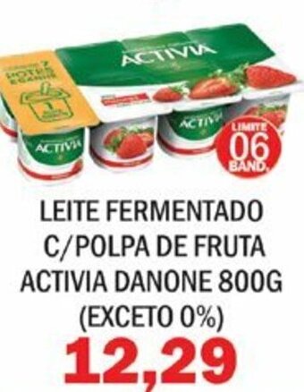 Supermercados Mendonça Leite fermentado c/ polpa de Fruta Activia Danone 800g (exceto 0%) oferta