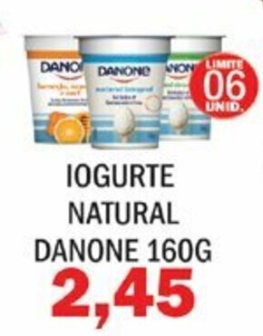 Supermercados Mendonça Iogurte Natural Danone 160g oferta