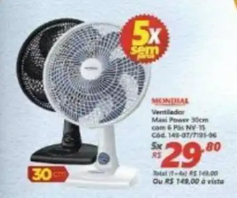 Lojas Becker Ventilador oferta