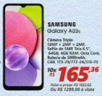 Lojas Becker Samsung Galaxy A03s oferta