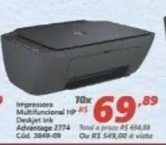 Lojas Becker Impressora Multifuncional HP oferta