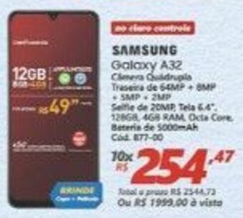 Lojas Becker Samsung Galaxy A32 oferta