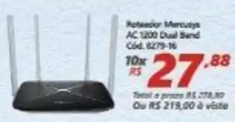 Roteador Mercusys AC 1200 Dual Band