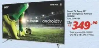 Lojas Becker Smart TV Semp 50" oferta
