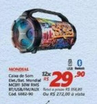 Caixa de Som Mondial