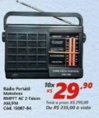 Radio Portatil Motobras