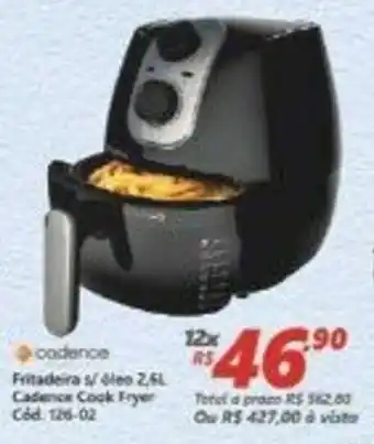 Fritadeira s/ Oleo 2.6L Cadence Cook Fryer